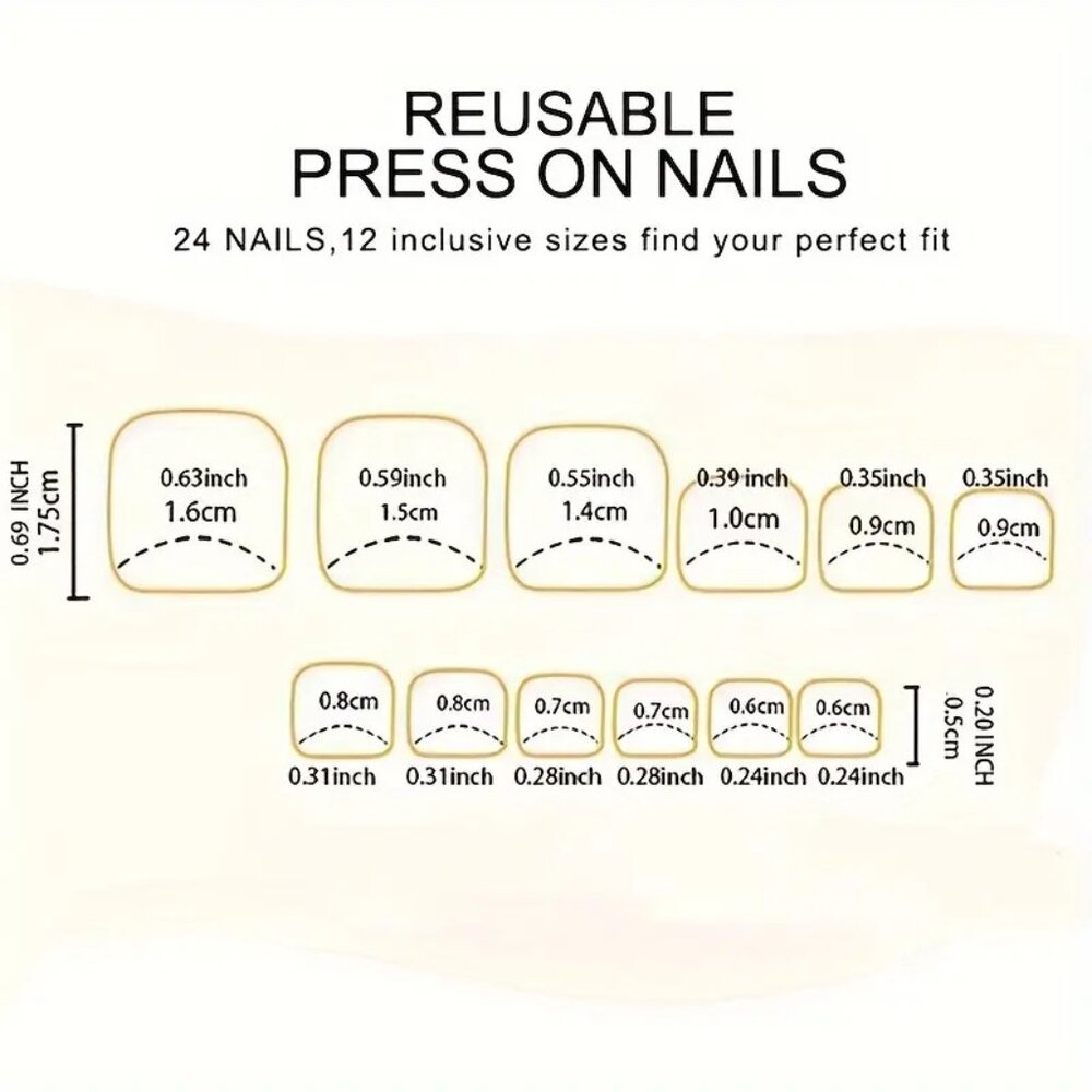Amazing New Doll Colorful Glossy Finish Press On Toe Nails Sets - Picture 6 of 7